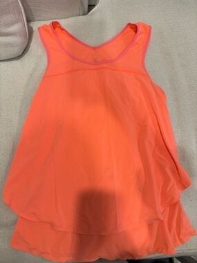 Lululemon Orange Running Top